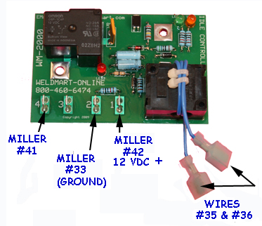 Miller Idler Board with Connectors