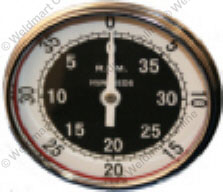 tachometer, front view