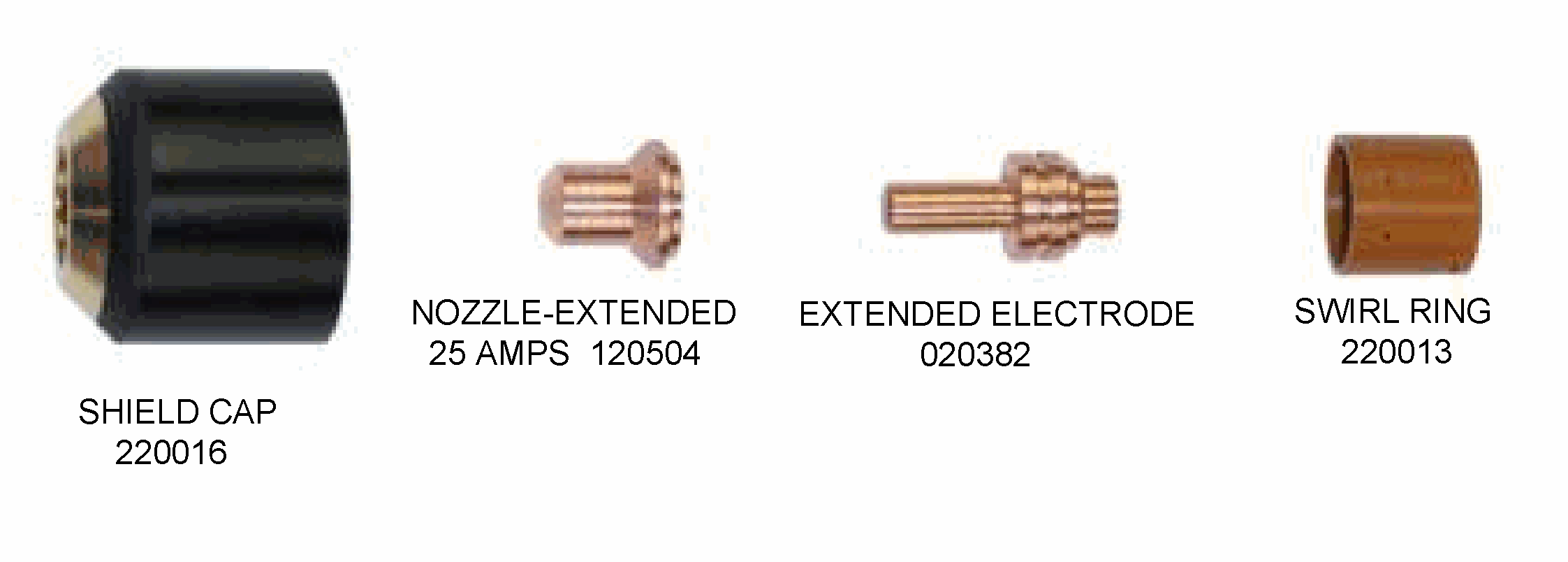 Hypertherm Pac 110 consumables