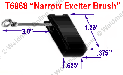 narrow brush for Lincoln SA-200 welding machines