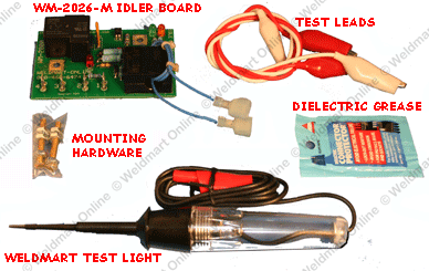 Contents of Miller idler PC board upgrade kit